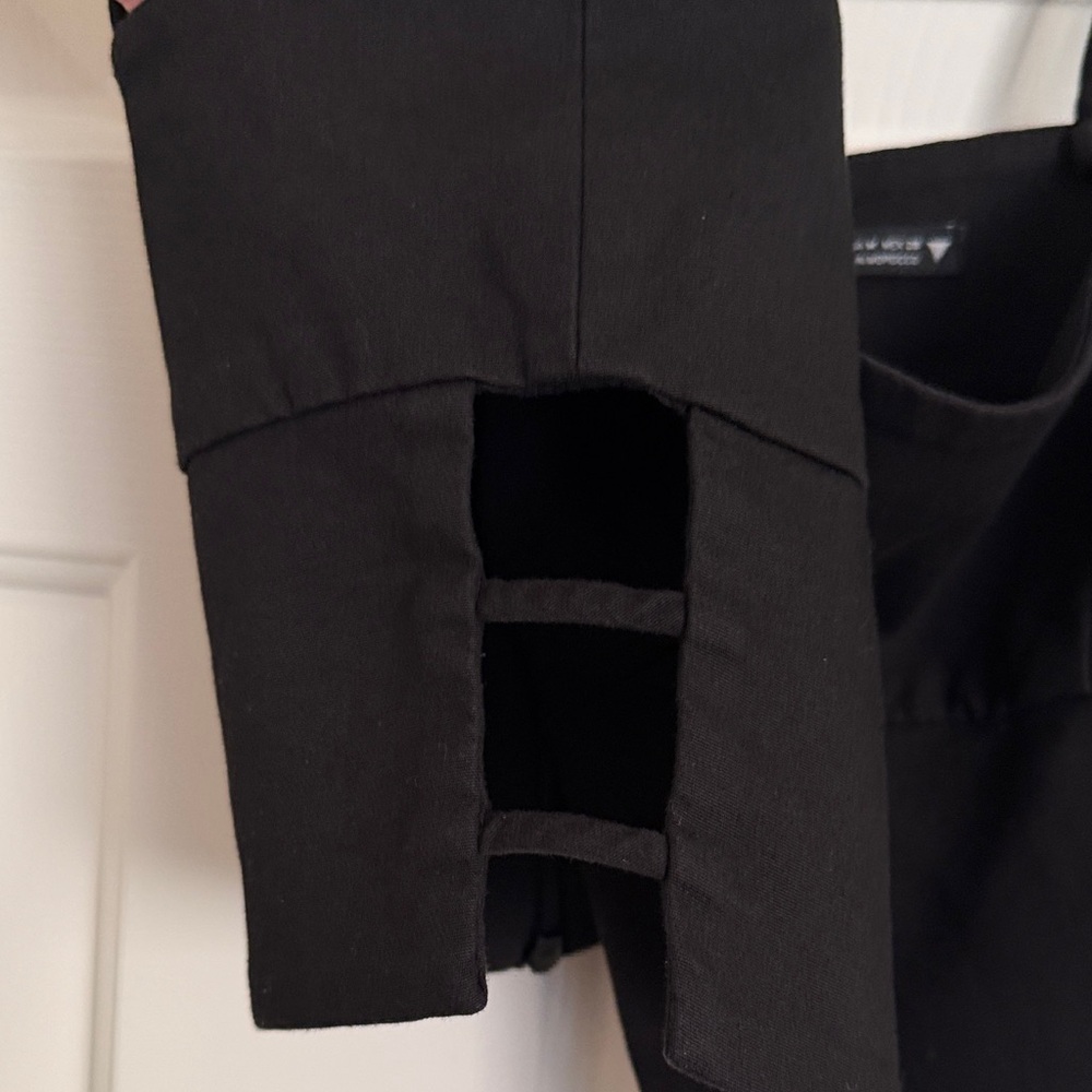 Zara Black Strap Crop Top - Picture 5 of 5